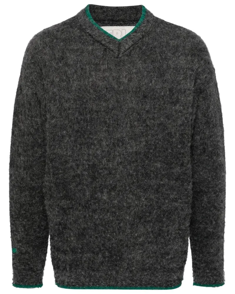ERL Pullover mit Pilling - Grau Grau