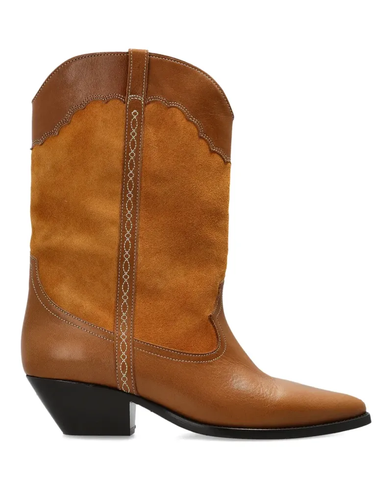 Isabel Marant Scalloped Leather Trainers - Braun Braun