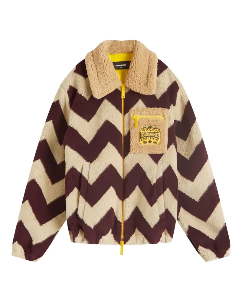 Dsquared2 chevron zip jacket - Nude Nude