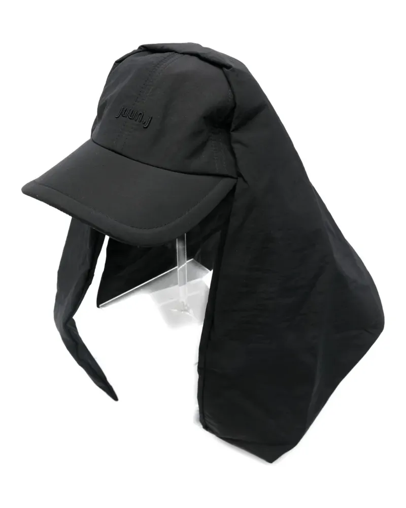 JUUN.J embroidered-panel cap - Schwarz Schwarz