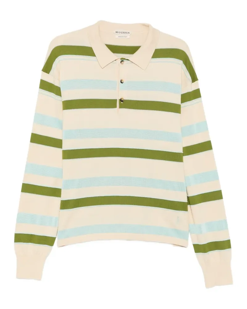 J.W.Anderson Gestreiftes Poloshirt - Nude Nude