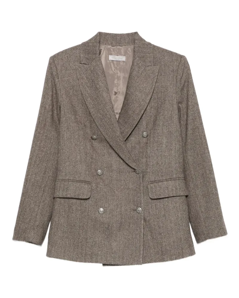 Antonelli Firenze Doppelreihiger Blazer - Braun Braun