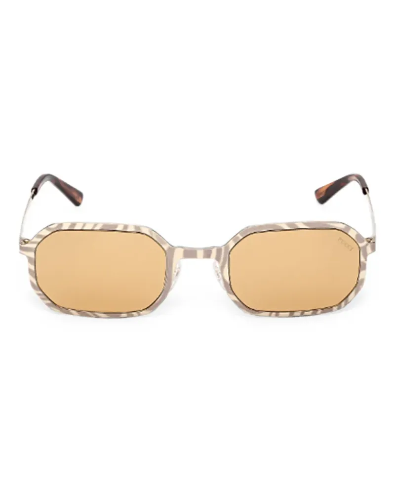 Emilio Pucci geometric-frame sunglasses - Gold Gold