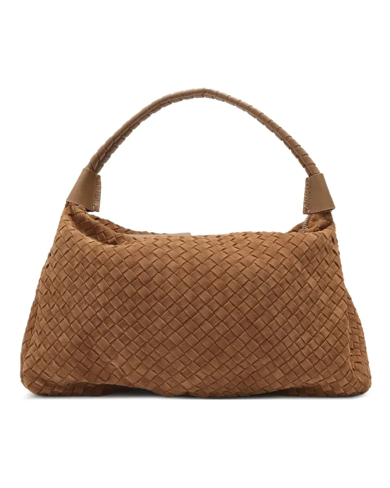 Sarah Chofakian Gewebte Bolsa Schultertasche - Braun Braun