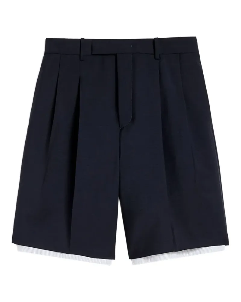 Jil Sander Shorts im Layering-Look - Blau Blau