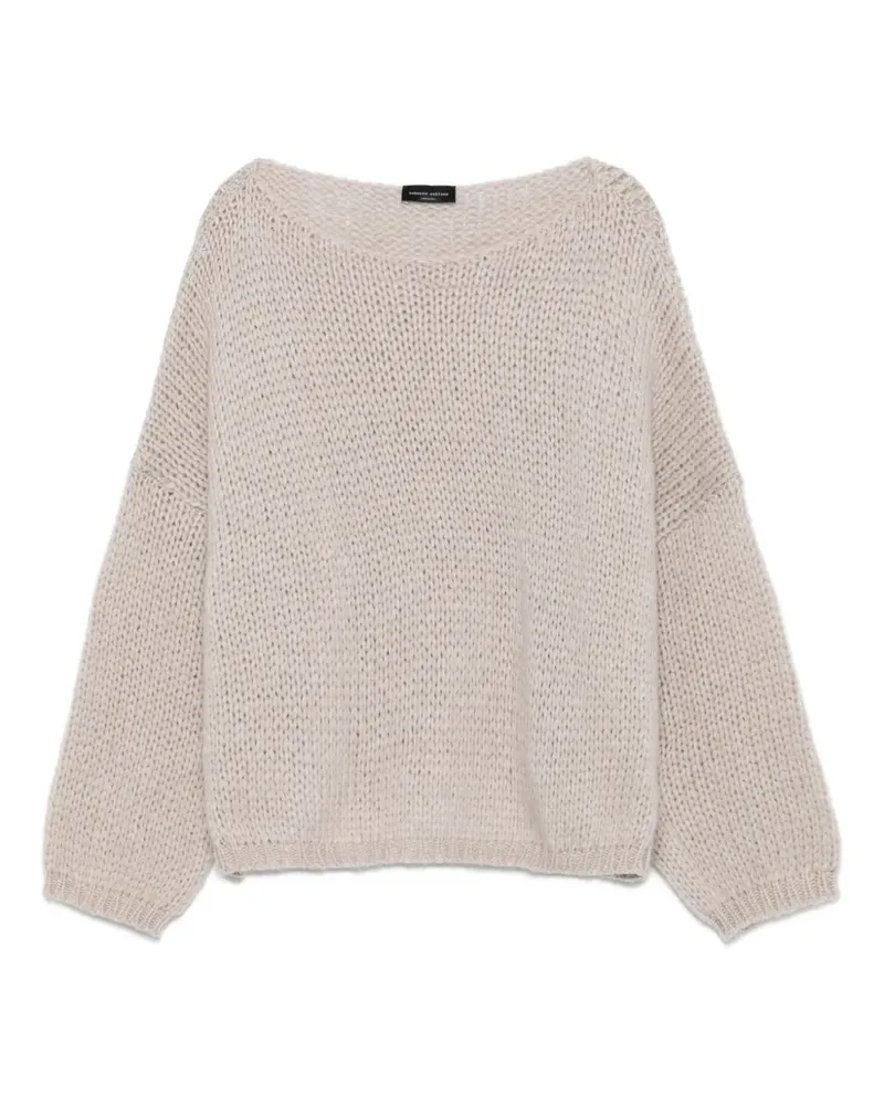 Roberto Collina Pullover mit U-Boot-Ausschnitt - Nude Nude