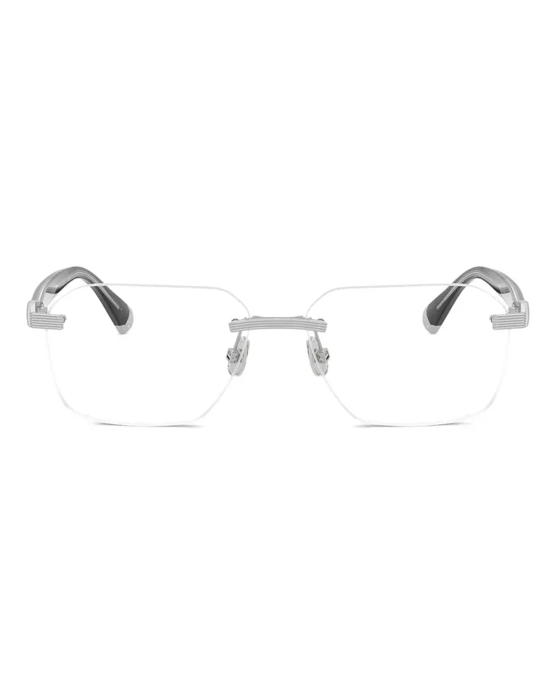 Brunello Cucinelli Rahmenlose Tyler Brille - Silber Silber