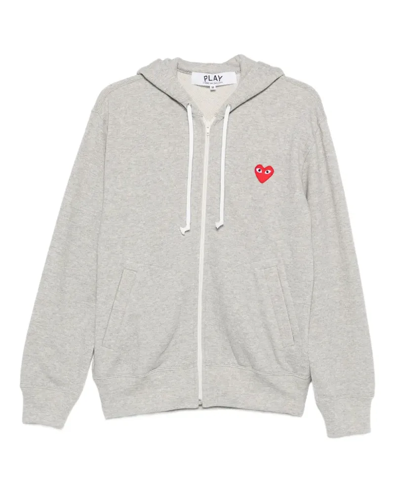 Comme des Garçons Kapuzenjacke mit Logo-Patch - Grau Grau