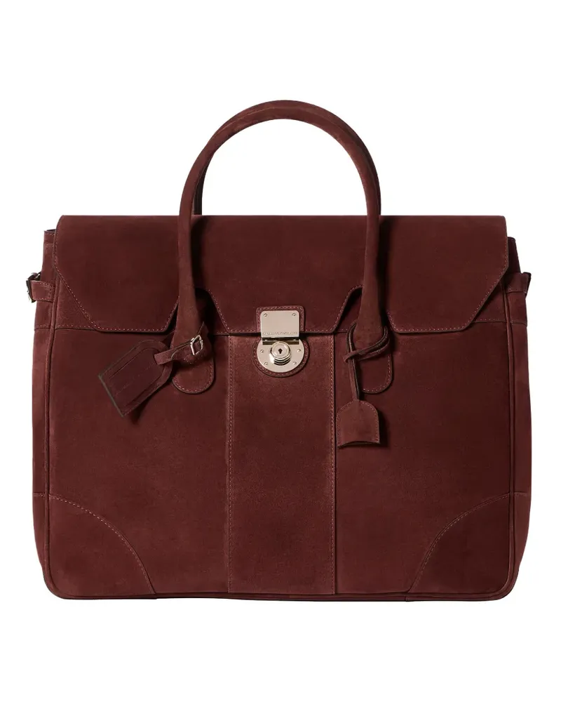 Brunello Cucinelli Boston Tasche aus Wildleder - Rot Rot