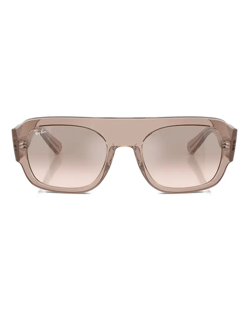 Ray Ban Sonnenbrille mit unregelmäßiger Form - Nude Nude