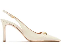 Pumps mit Kettendetail 65mm - Nude