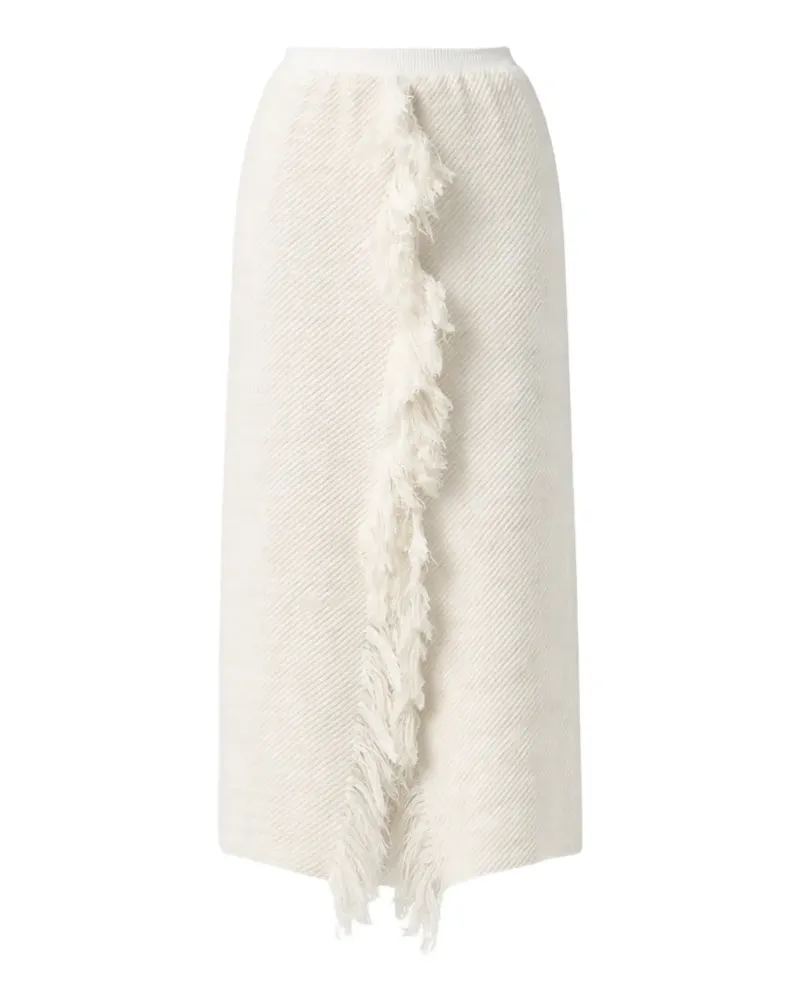 Liviana Conti fringed midi skirt - Nude Nude
