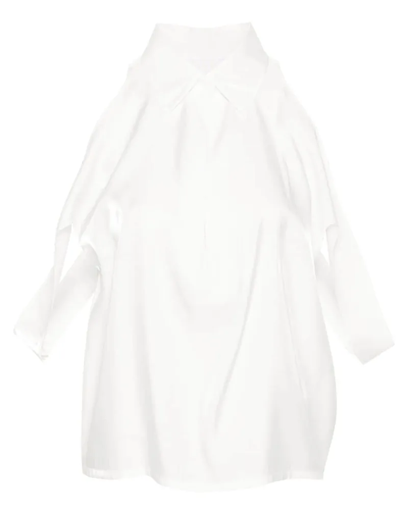 Genny Schulterfreie Bluse - Weiß Weiß