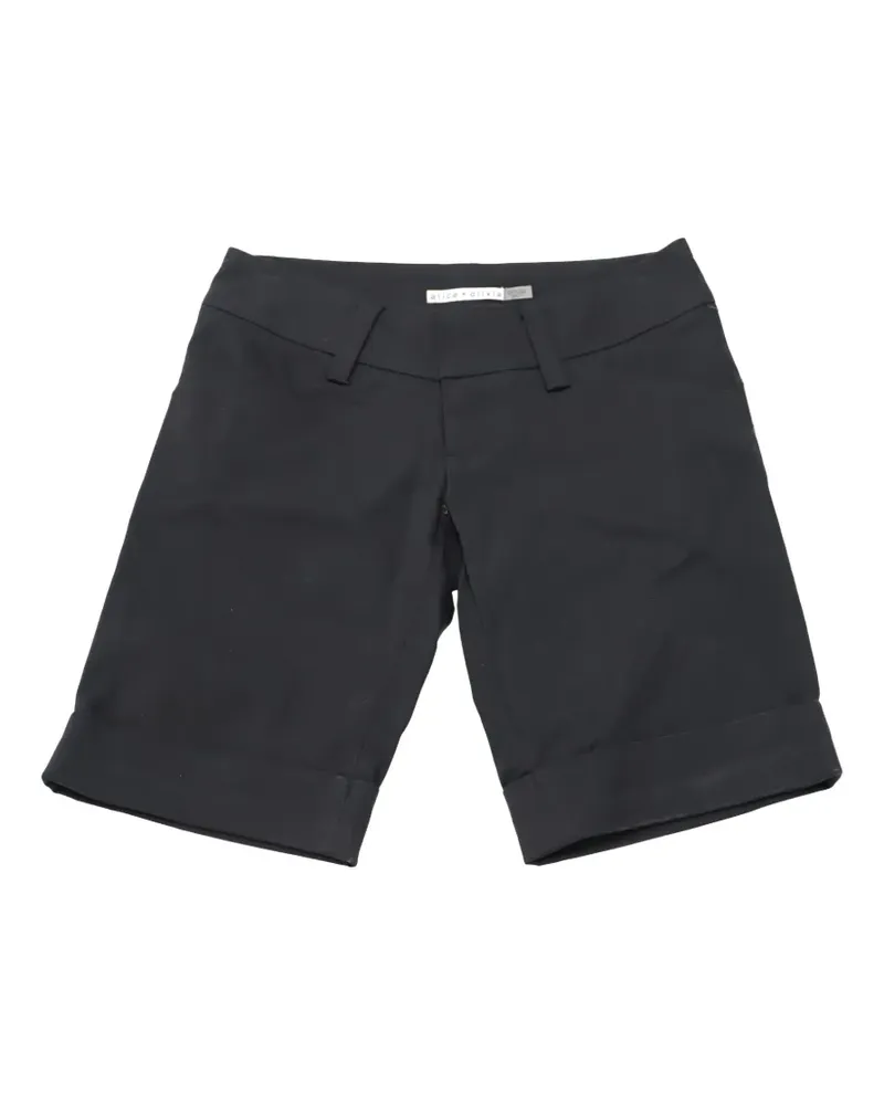 Alice + Olivia Shorts mit umgeschlagenem Saum - Schwarz Schwarz