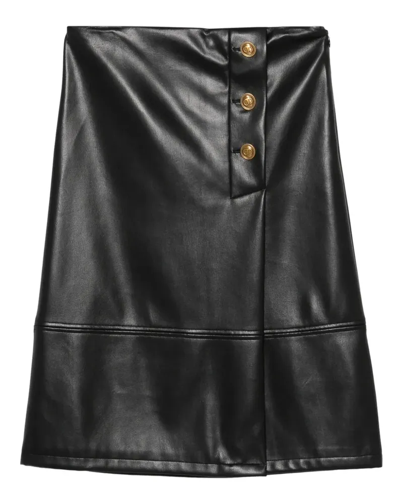 Twin-Set button-fastening midi skirt - Schwarz Schwarz
