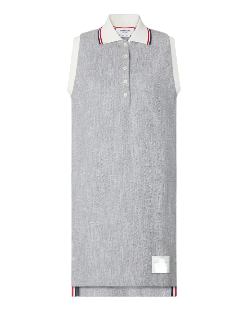 Thom Browne Ärmelloses Tweed-Kleid - Grau Grau