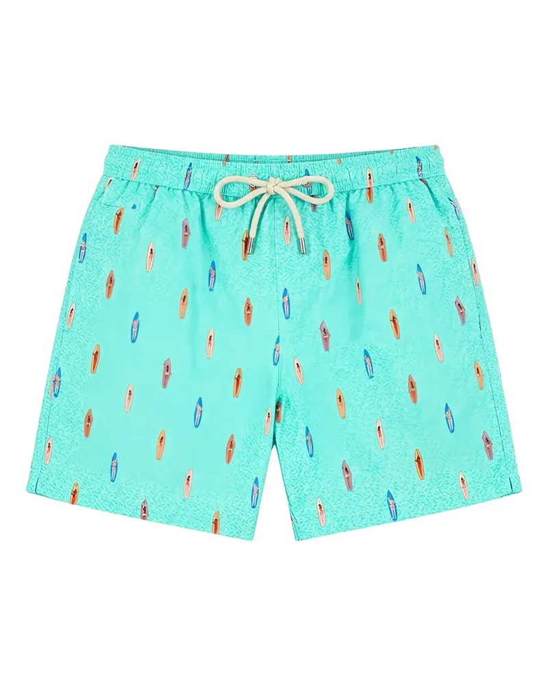 MC2 Saint Barth Lighting micro-fantasy print swim shorts - Blau Blau