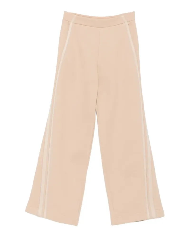 Max Mara side-stripe wide-leg trousers - Nude Nude