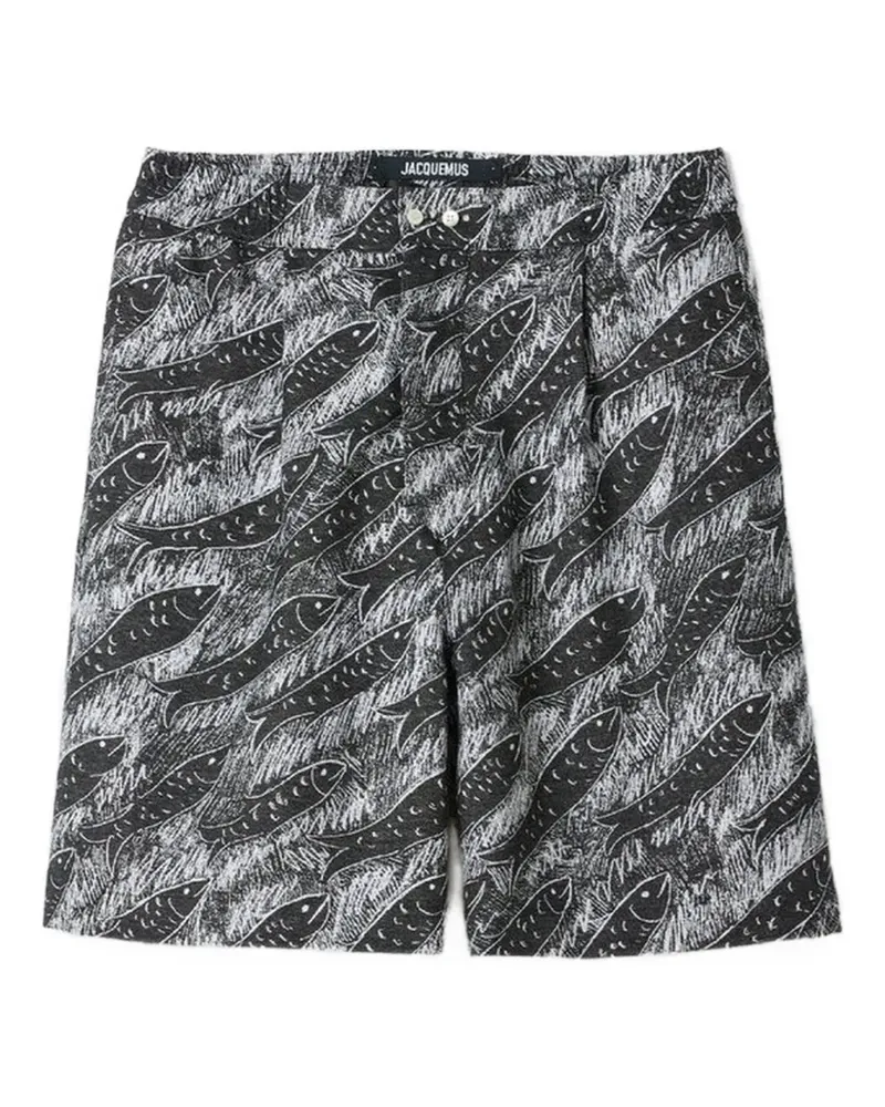 Jacquemus The Pyjama Shorts mit elastischem Bund - Schwarz Schwarz
