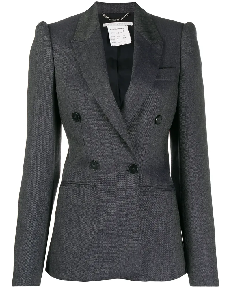 Stella McCartney Doppelreihiger Blazer - Blau Blau