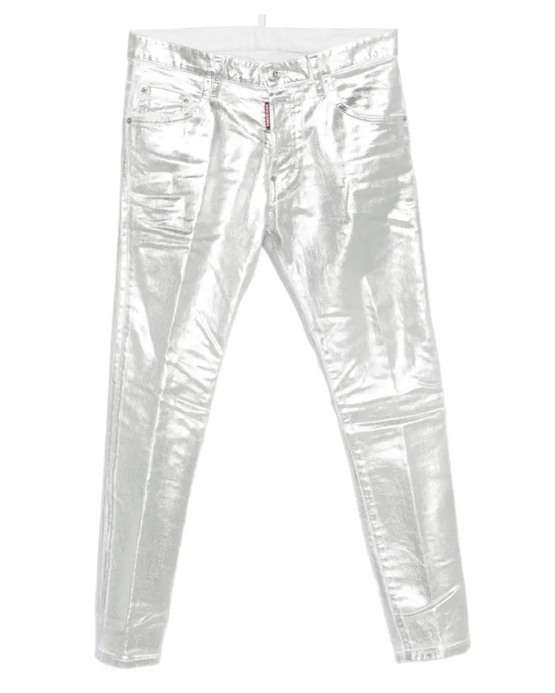 Dsquared2 Jeans im Metallic-Look - Silber Silber