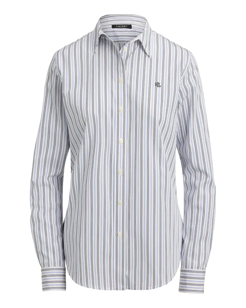 Ralph Lauren Gestreiftes Hemd mit Logo-Stickerei - Blau Blau