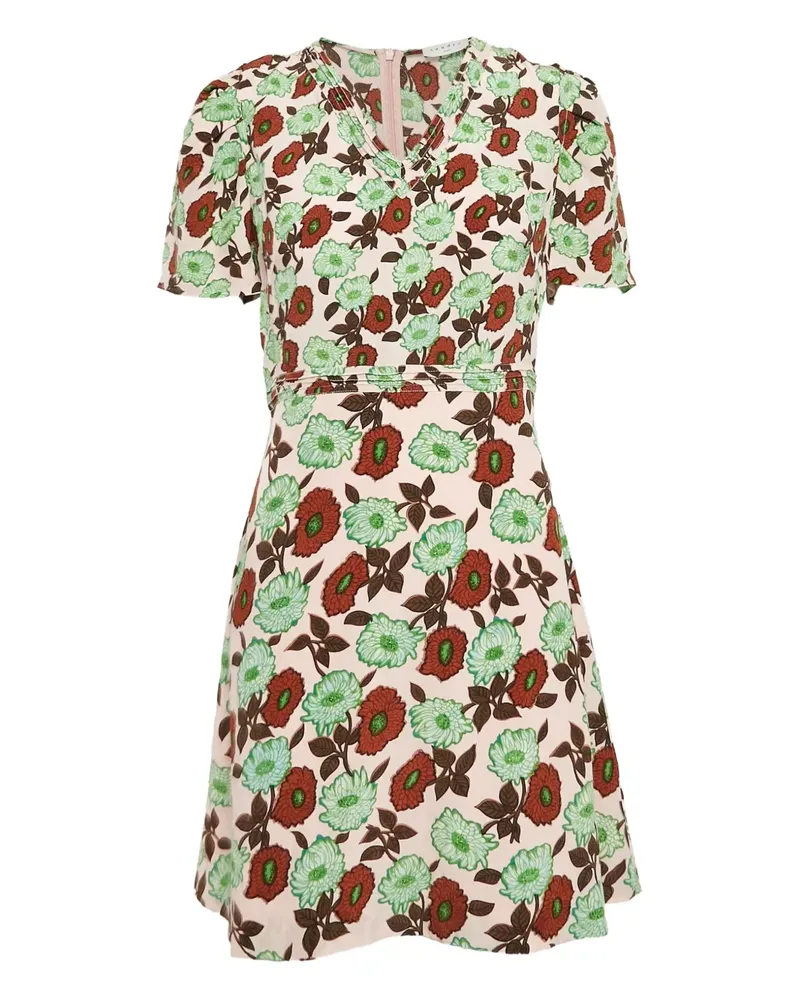 Sandro Kleid mit Puffärmeln - Rosa Rosa