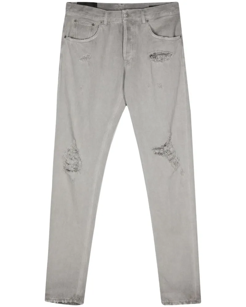 Dondup Dian Tapered-Jeans im Distressed-Look - Grau Grau