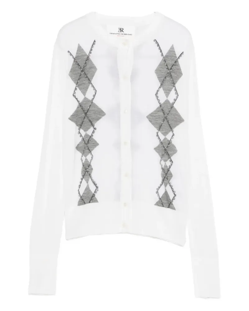 Ermanno Scervino Verzierter Rollkragenpullover - Weiß Weiß