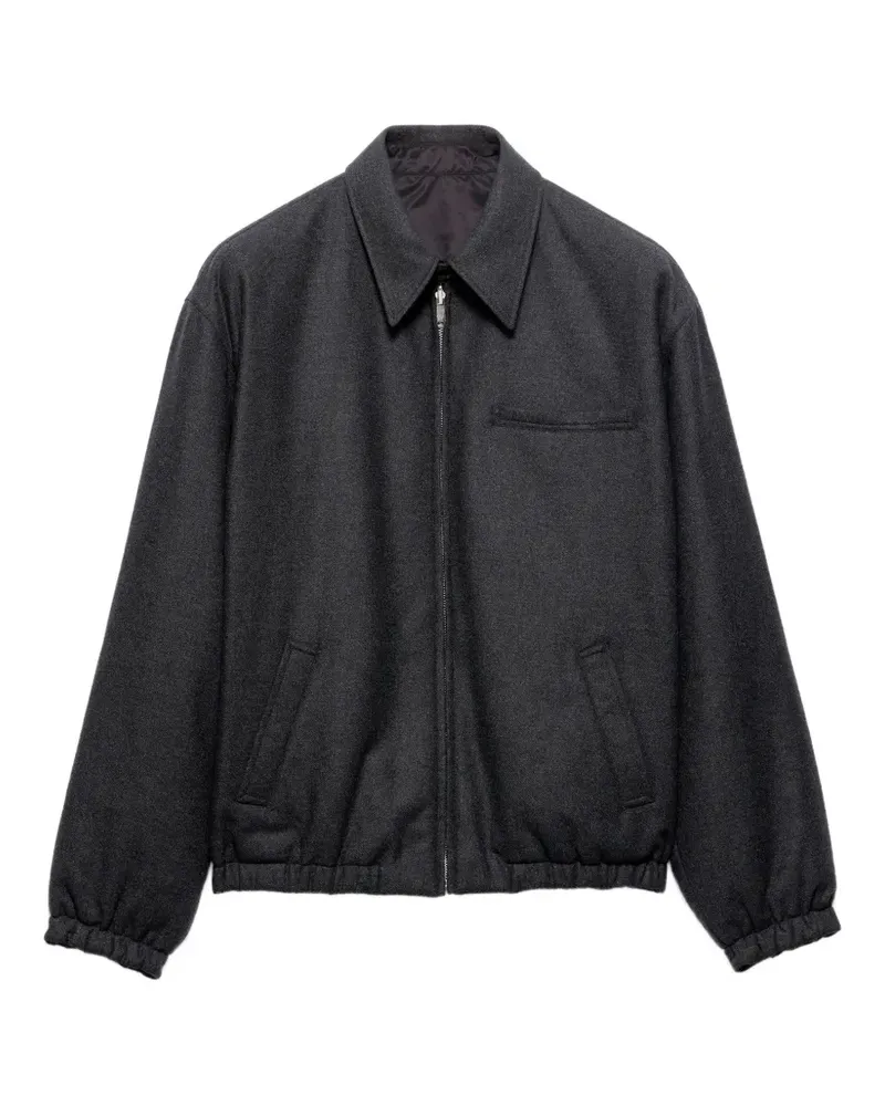 Prada Re-Wool Blousonjacke - Grau Grau