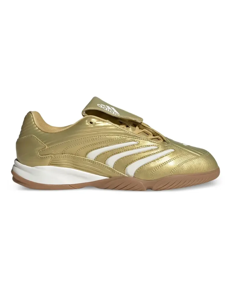 adidas Predator Sala metallic-effect panelled sneakers - Gold Gold