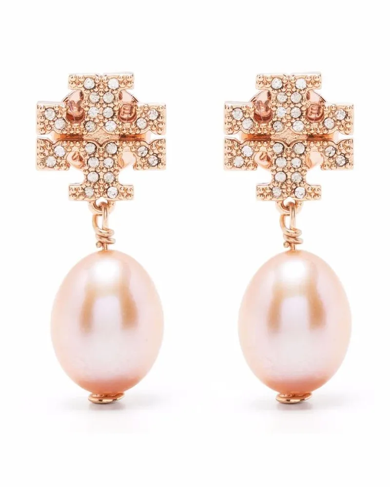 Tory Burch Luna Ohrringe mit Perlmutt - Gold Gold