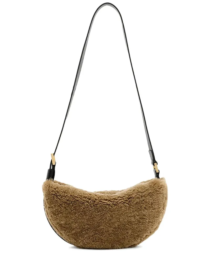 AllSaints Umhängetasche aus Shearling - Braun Braun