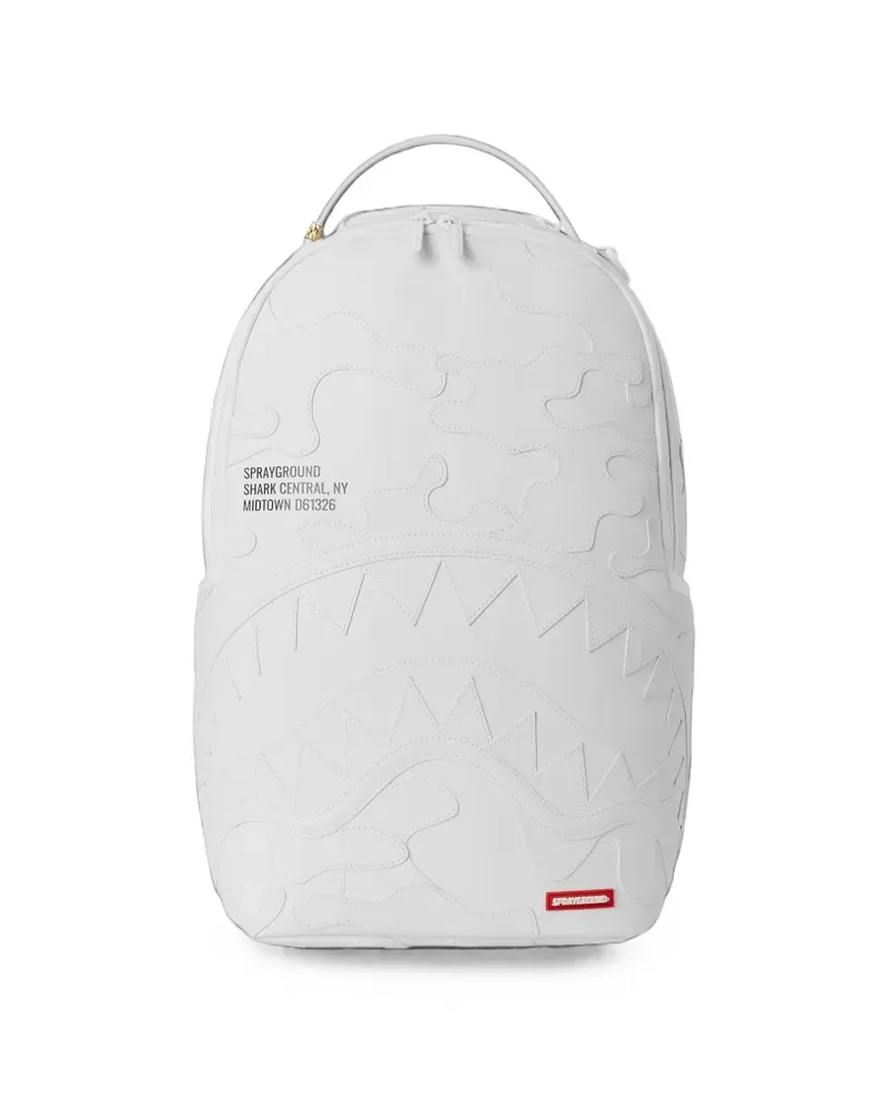Sprayground Shark Central Camo Rucksack - Weiß Weiß