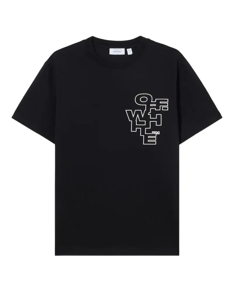 OFF-WHITE Outline T-shirt - Schwarz Schwarz