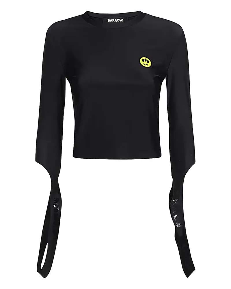 BARROW T-Shirt mit Logo-Detail - Schwarz Schwarz