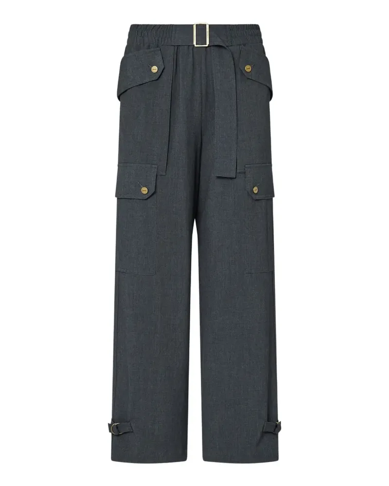 Liu Jo flannel cargo pants - Grün Grün