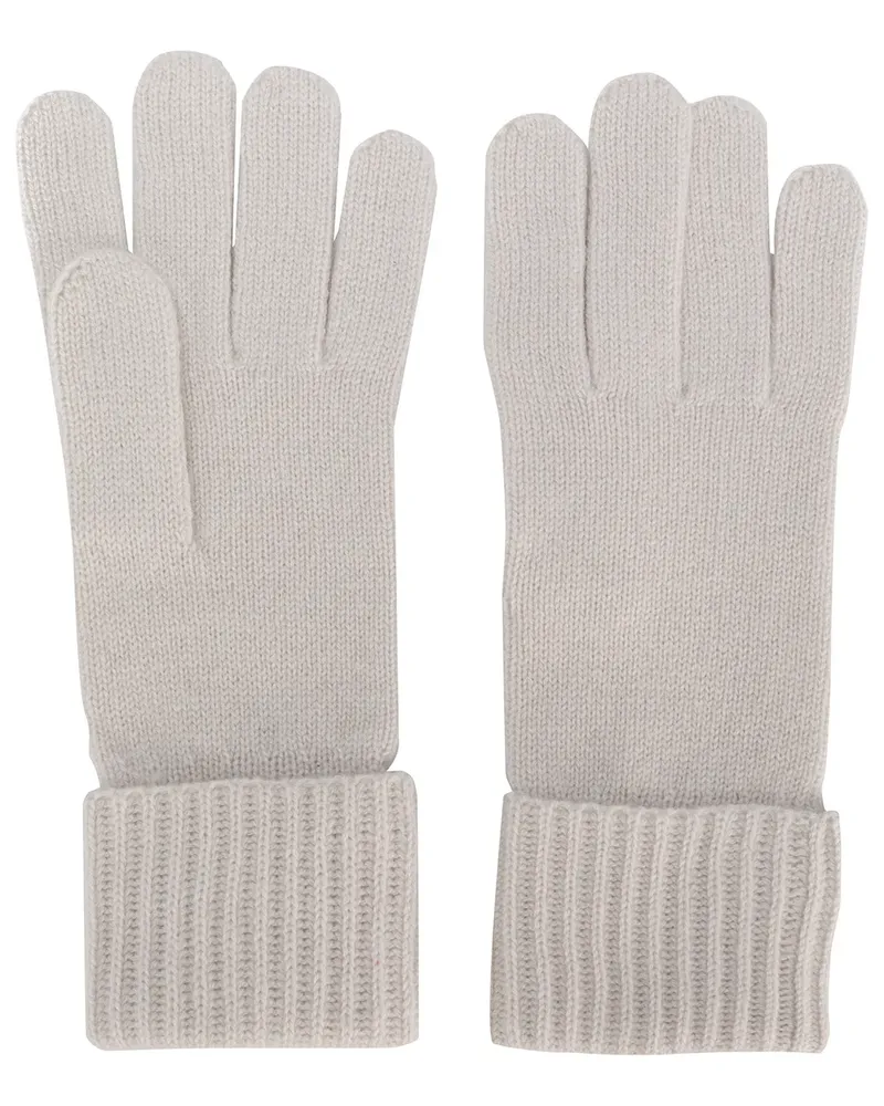 N.Peal Gerippte Handschuhe - Nude Nude