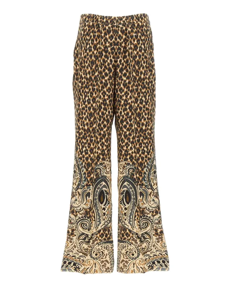 Etro Hose mit Leopardenprint - Braun Braun