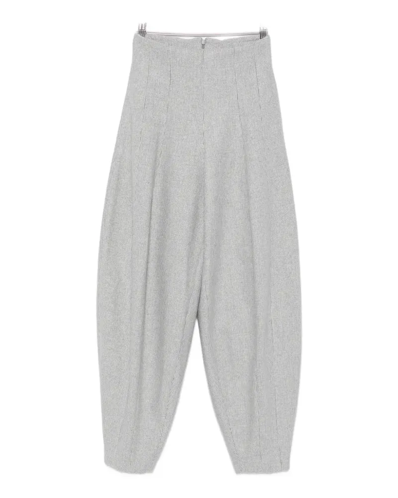 Liviana Conti houndstooth-pattern trousers - Grau Grau