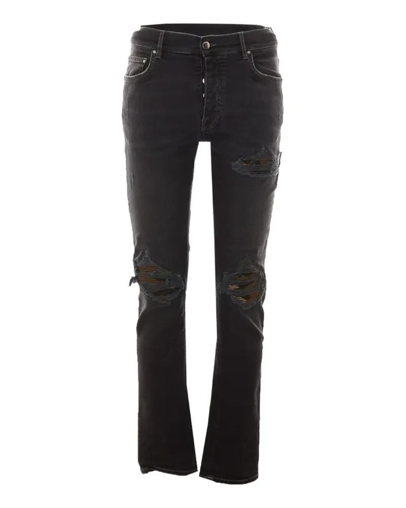 Amiri MX1 camo-patch jeans - Schwarz Schwarz