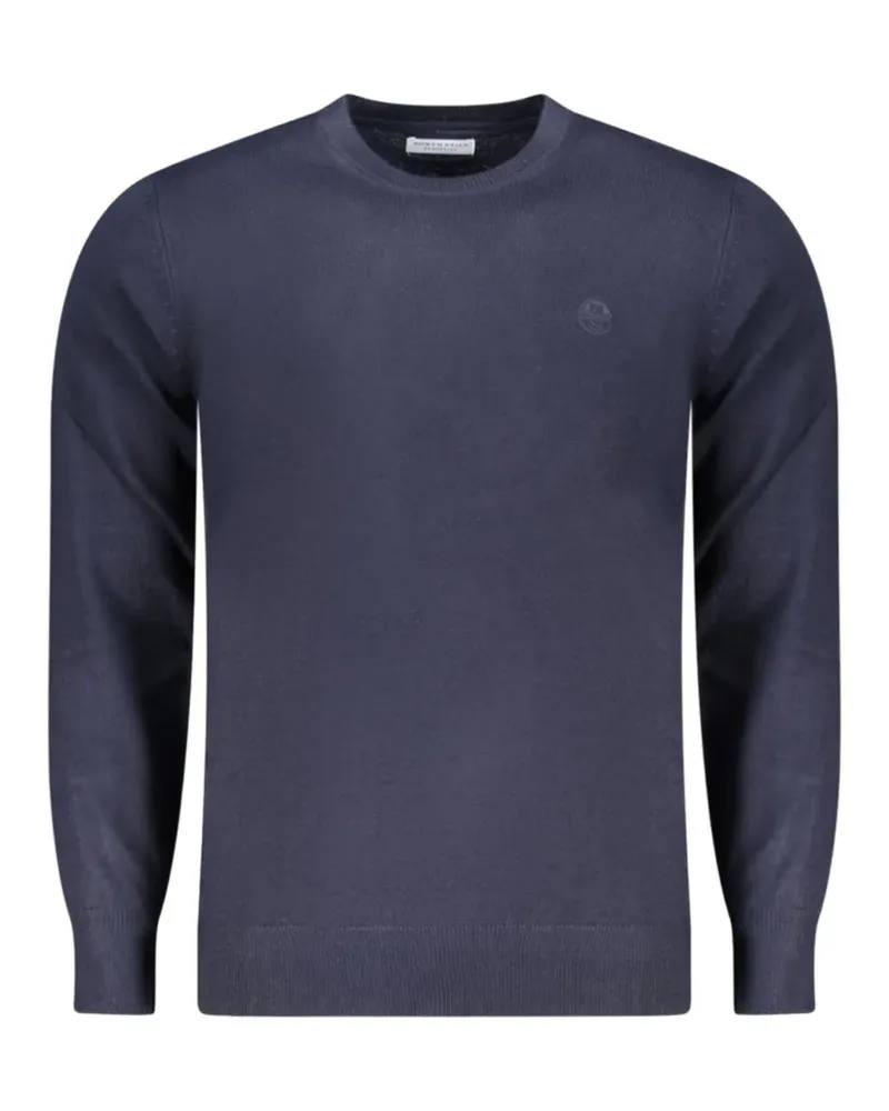 North Sails embroidered-logo crew-neck sweater - Blau Blau