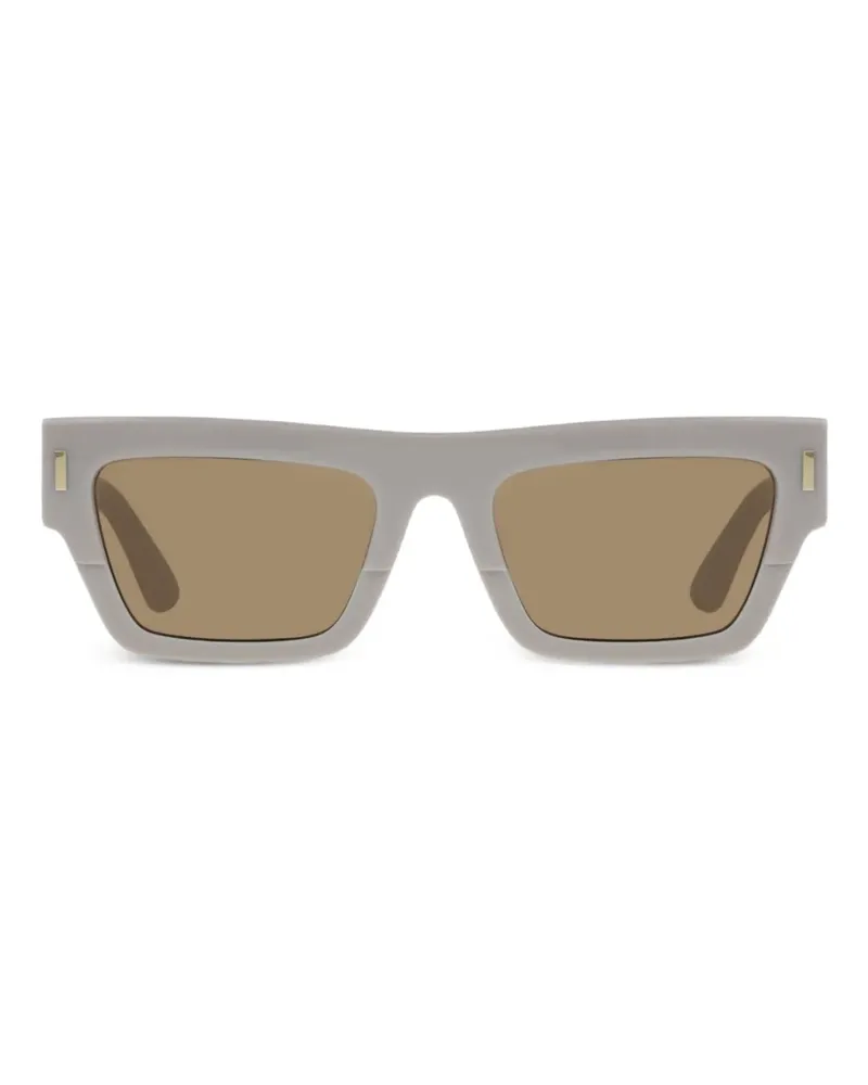 Calvin Klein Sonnenbrille mit eckigem Gestell - Weiß Weiß