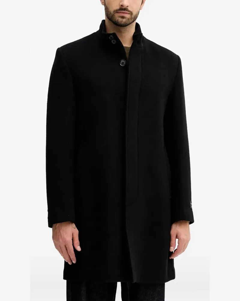 Liu Jo Geknöpfter Mantel - Schwarz Schwarz