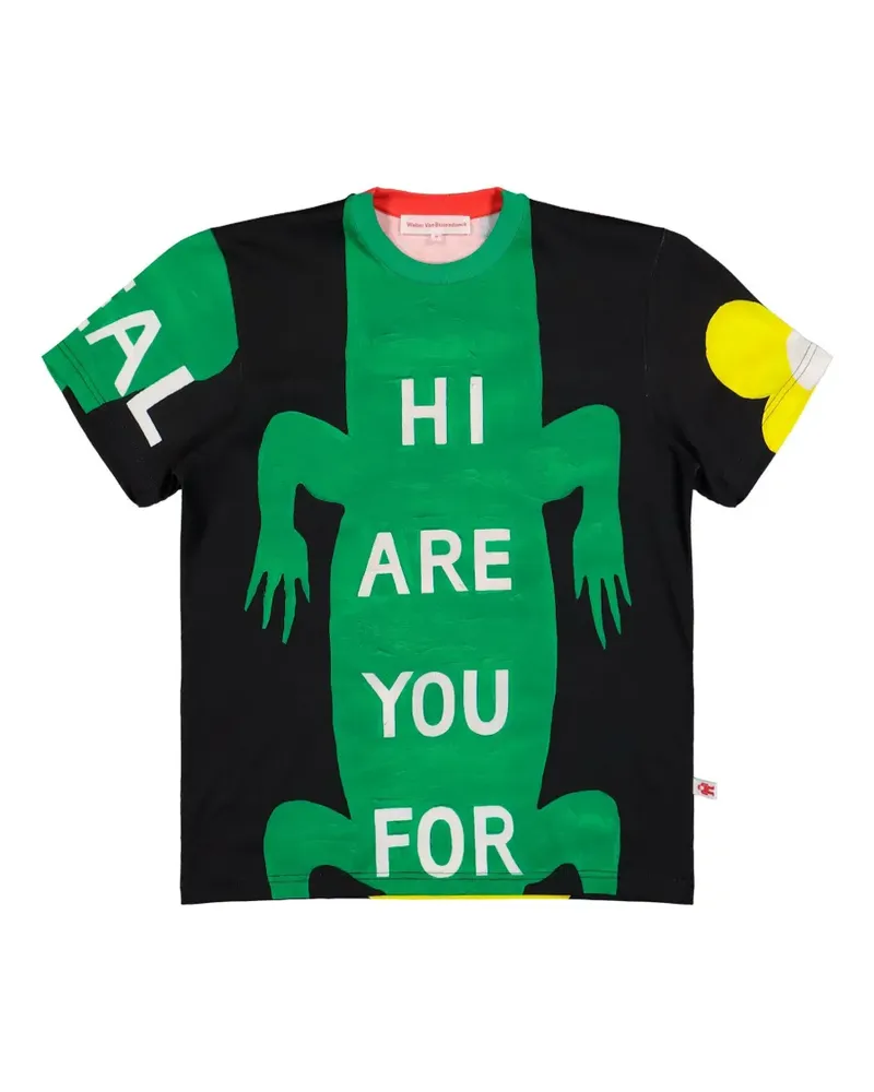 Walter van Beirendonck Hiryer T-Shirt mit grafischem Print - Schwarz Schwarz