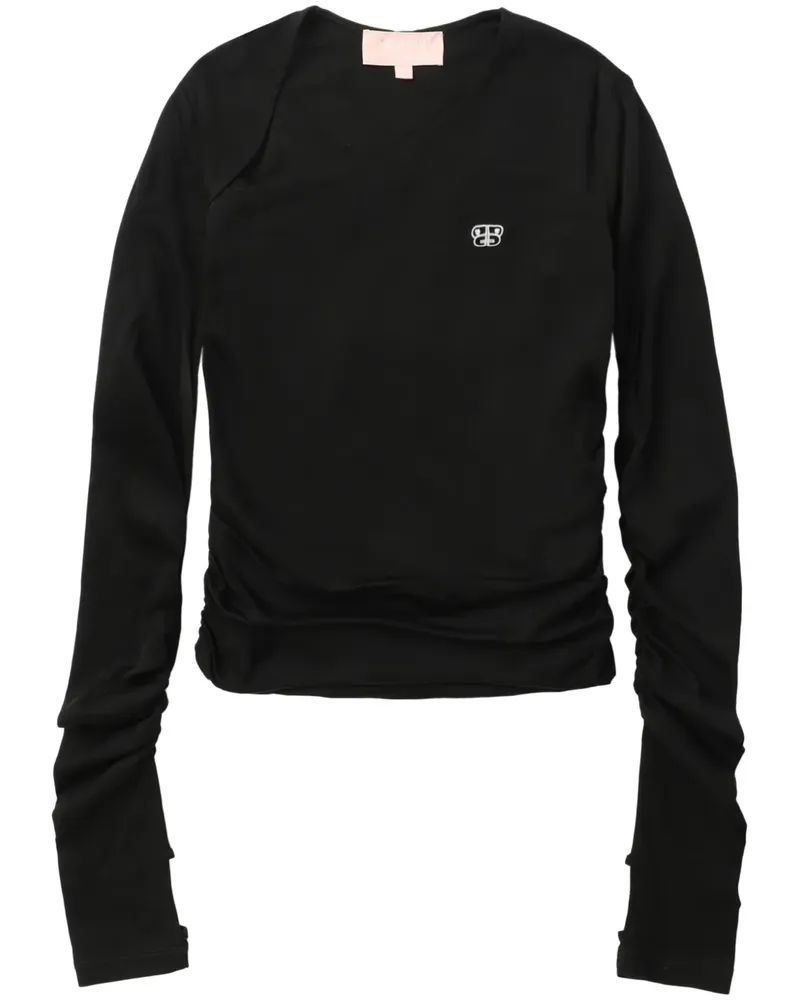 BAPE Asymmetrisches T-Shirt - Schwarz Schwarz