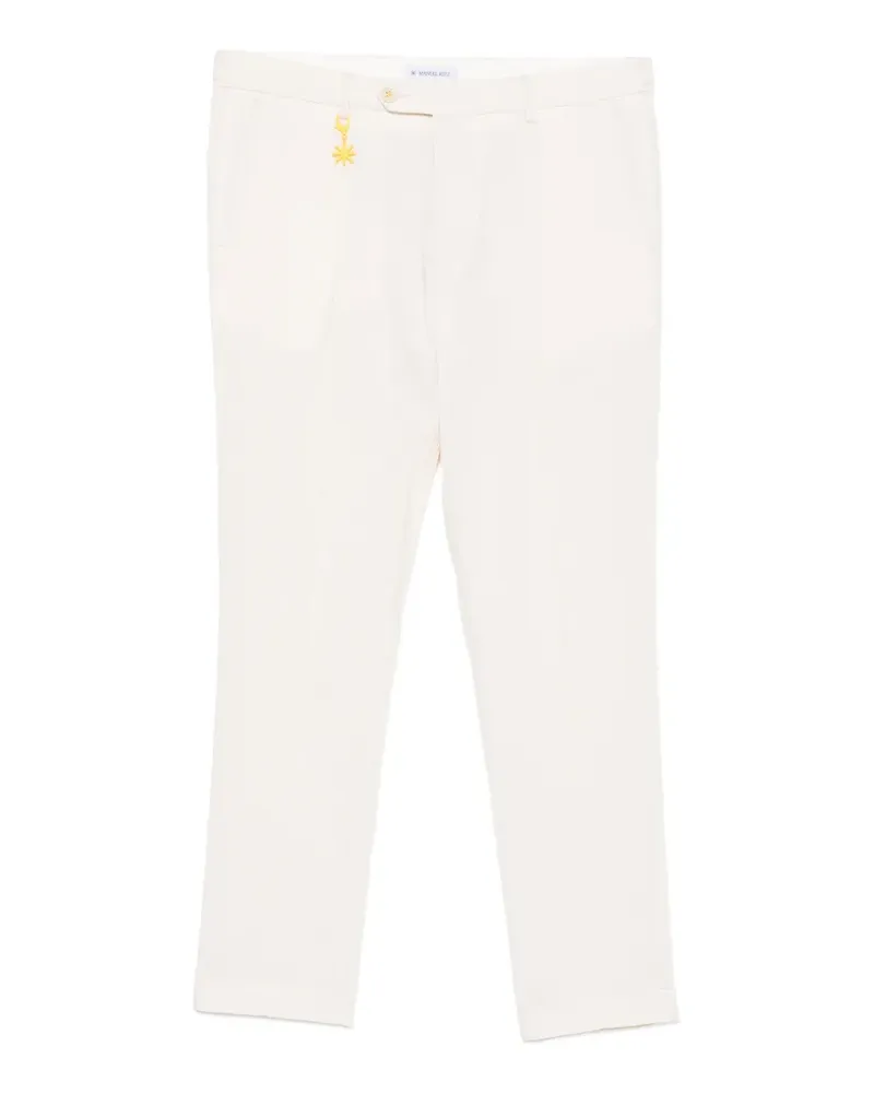 Manuel Ritz belt-loops trousers - Nude Nude