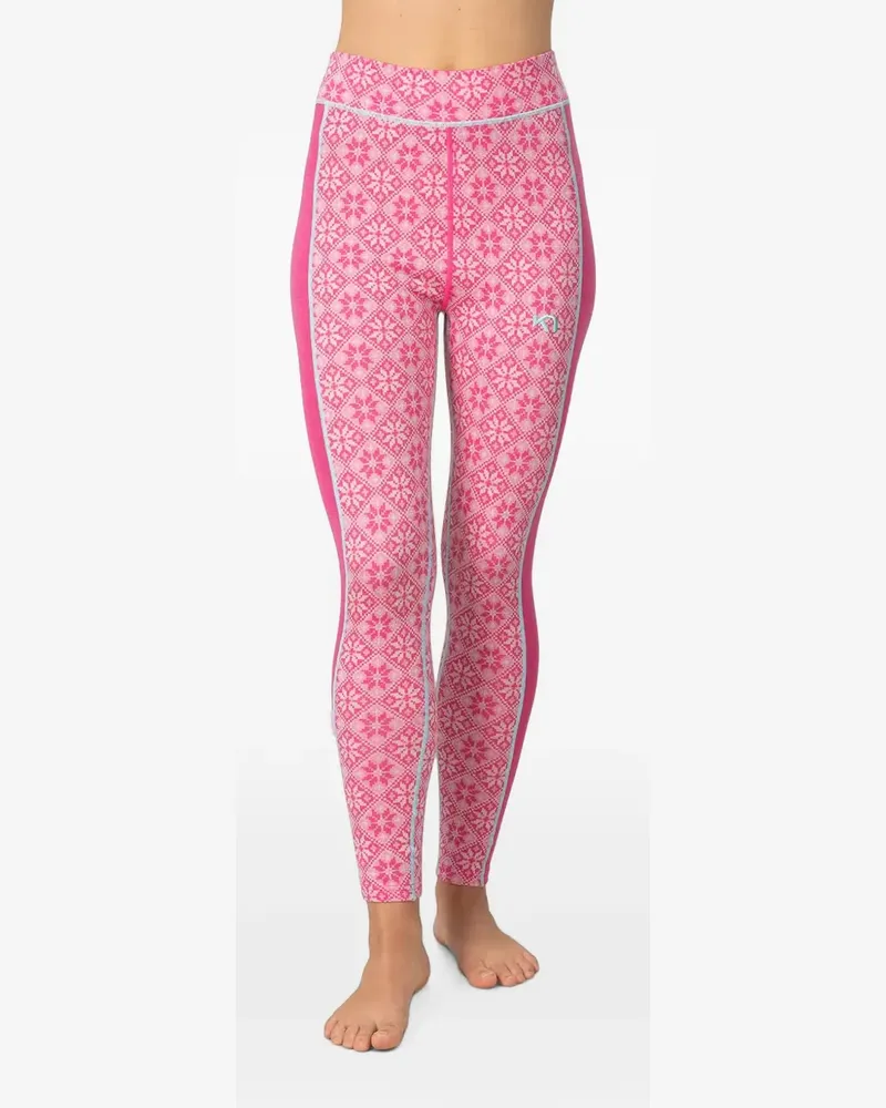Kari Traa Rose fair-isle base layer leggings - Rosa Rosa