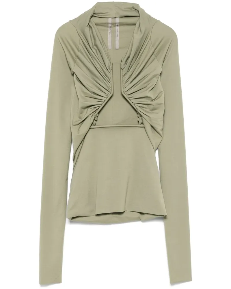 Rick Owens Prong Jersey-Oberteil - Grün Grün
