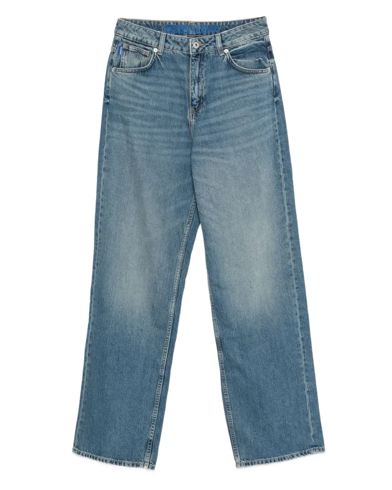 HUGO BOSS Jeans mit Logo-Patch - Blau Blau